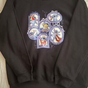 Black Stitch sweater to promote the new lilo & stitch
